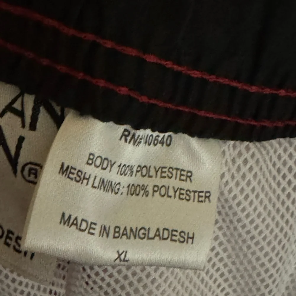 G-150 Men’s American Crown NWOT Red & Black‎ Lined Swim Trunks Size XL